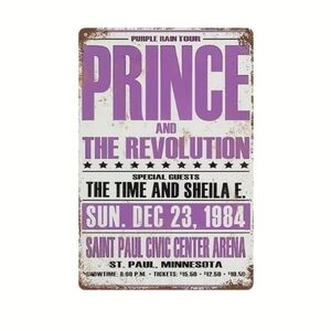 Boutique Prince The Artist Tin Sign 💜